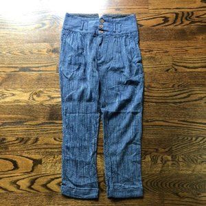 FREE PEOPLE Navy High Waisted Pants - Size 4